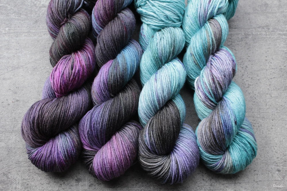 "Posvátná voda" Merino/hedvábí 4mm 