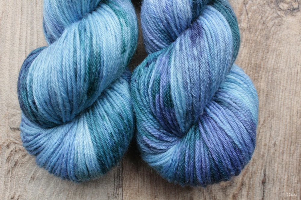 "Lake blue" - NOVINKA  Merino sw/polyamid 270m/100g