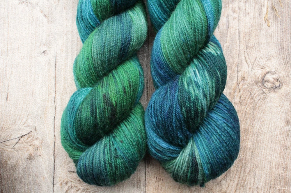 "Orosená tráva" - EXTRA Merino sw/polyamid 365m/100g