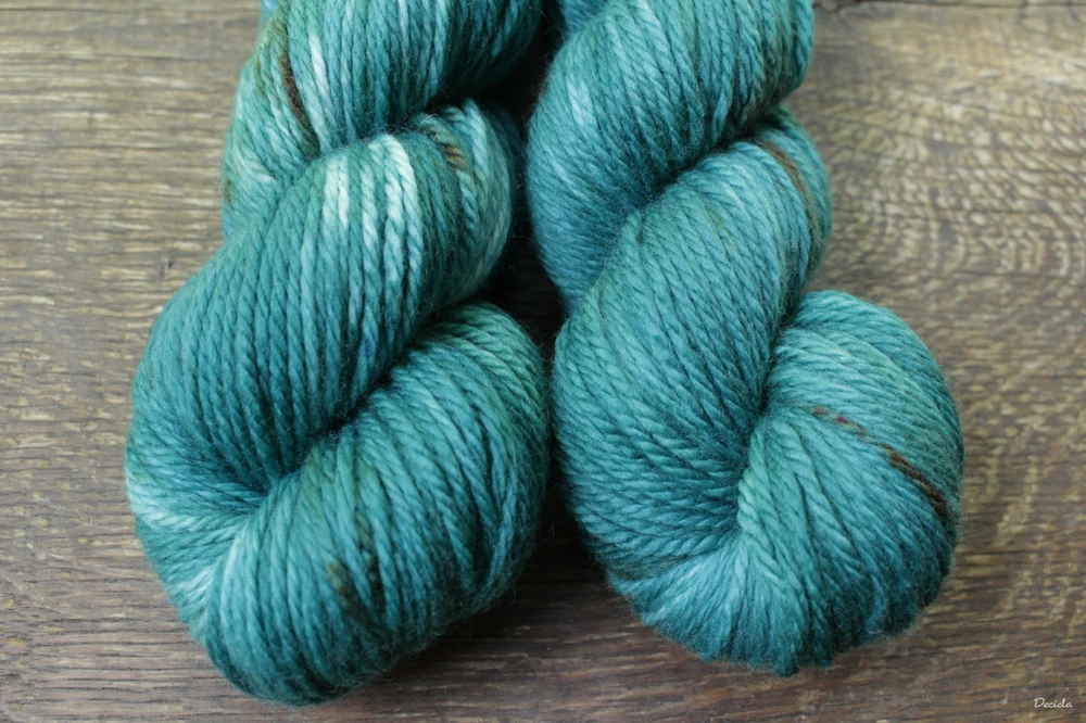 "Teal" - merino/kašmír/nylon ARAN 166m/100g