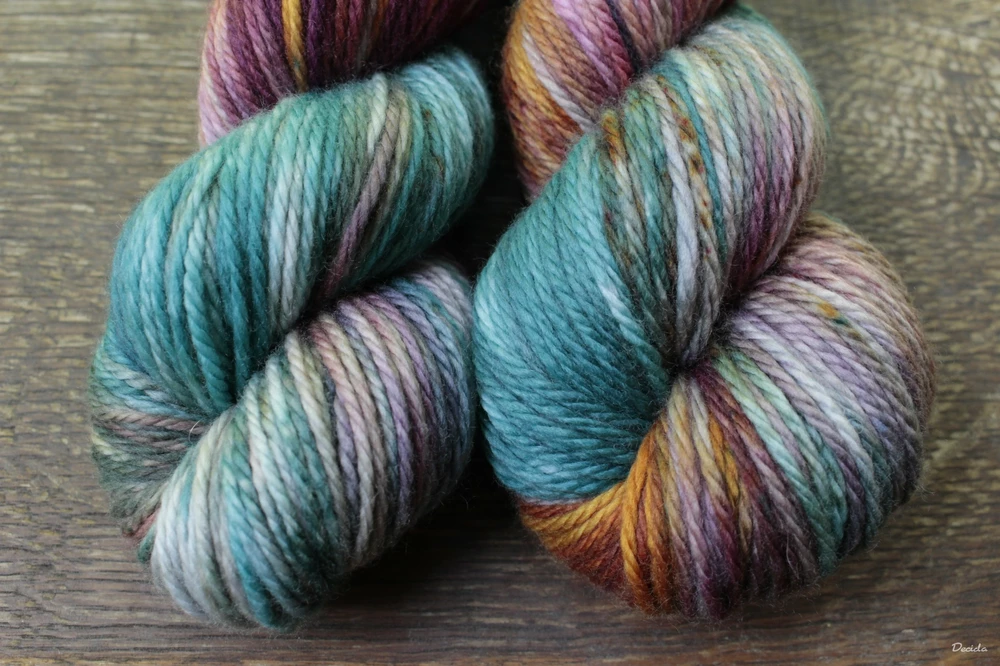 "Water nymph" - merino/kašmír/nylon ARAN 166m/100g