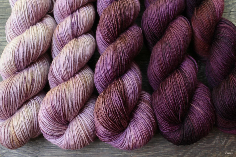 Fade set "Burgundy 2" -  extra MERINO se sw 3mm