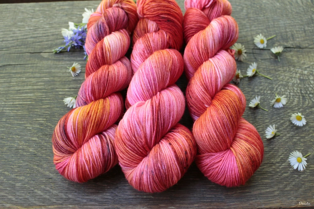 "Super pink" - EXTRA Merino sw/polyamid 365m/100g