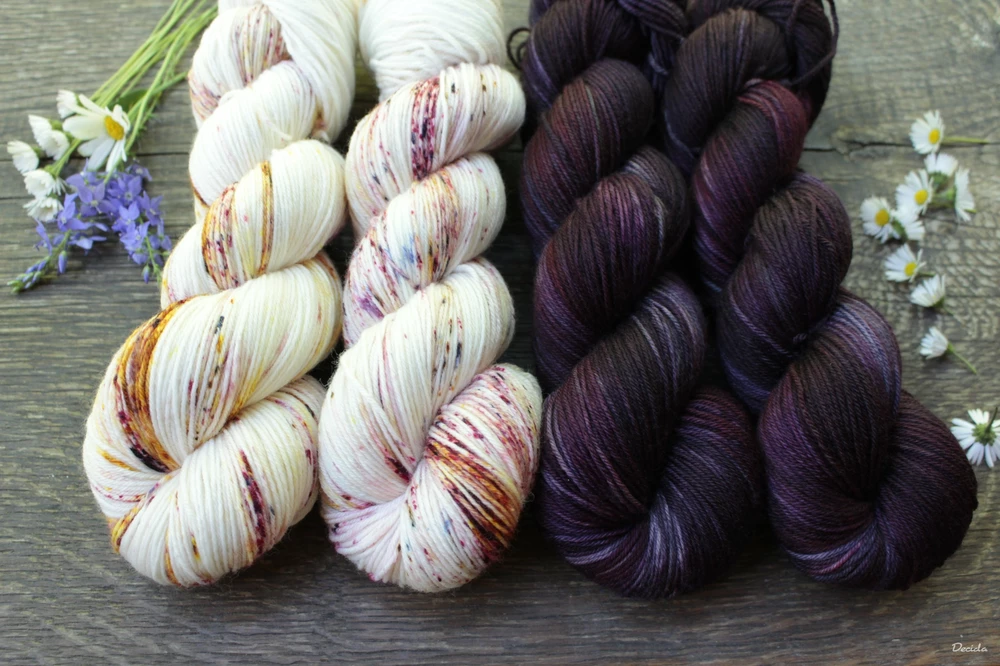 "Dark Burgund" - EXTRA Merino sw/polyamid 365m/100g