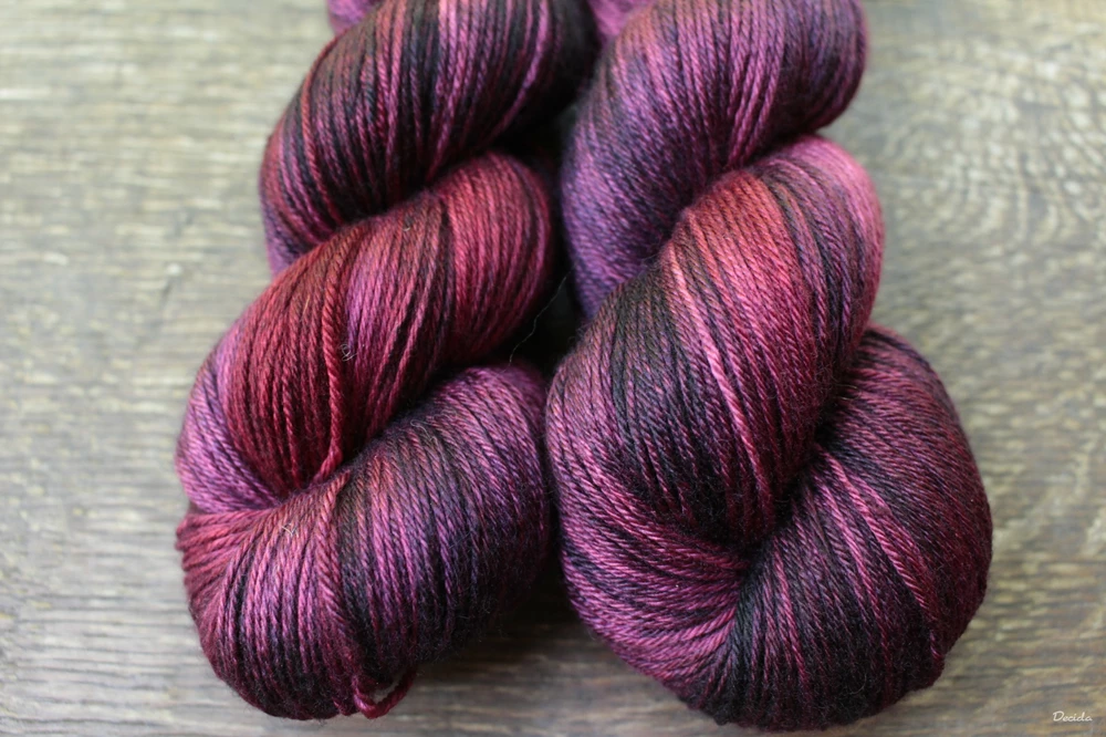 "Burgund" merino/hedvábí 50/50 400m bez SW 