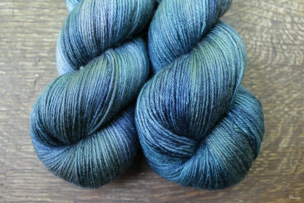 "Blue sea" merino/hedvábí 50/50 400m bez SW 