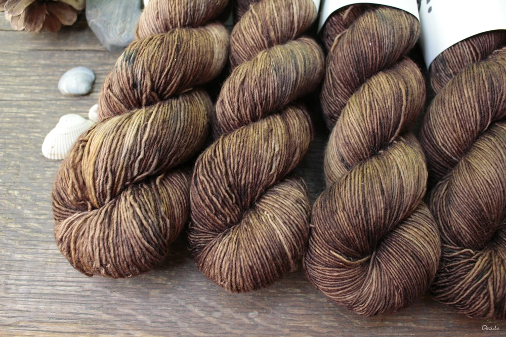 "Hnědý fade" - Single MERINO 366m