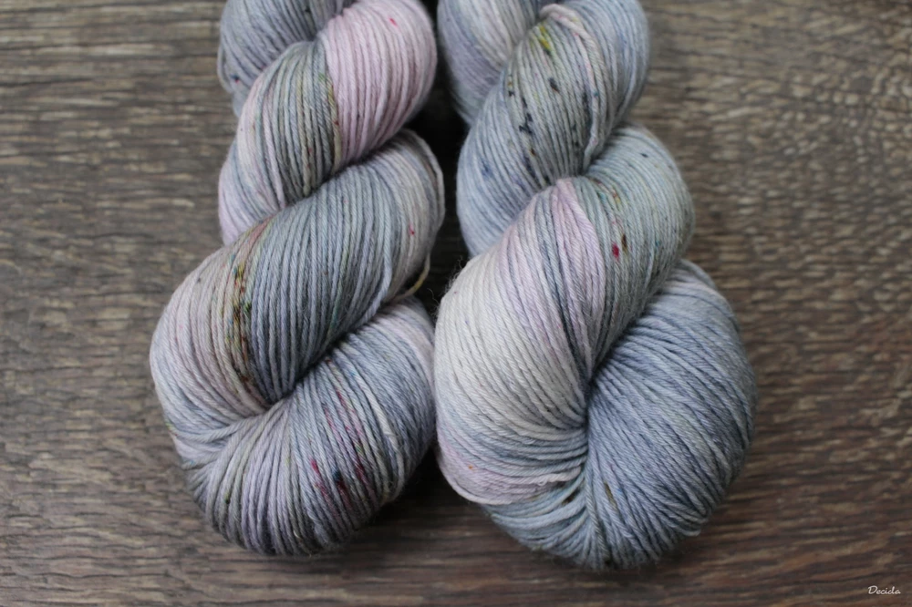 "Myška - pudr šedá" - extra MERINO se sw 3mm