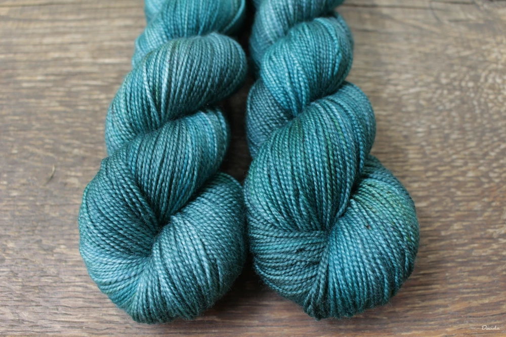 "Teal" merino/hedvábí 80/20 400m Twist