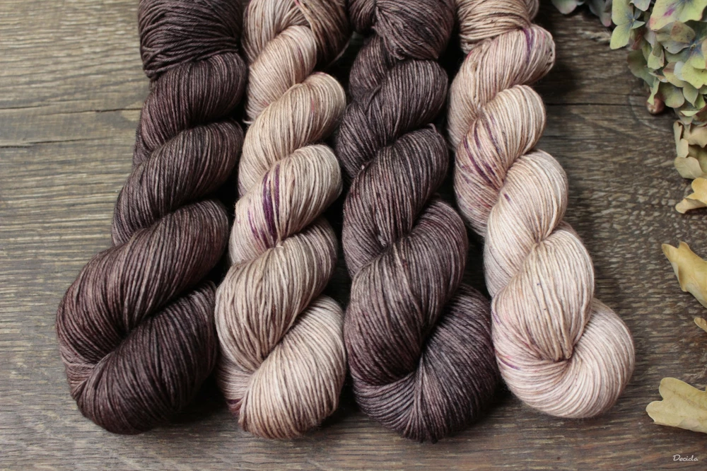 "Slow brown" - extra MERINO se sw 3mm