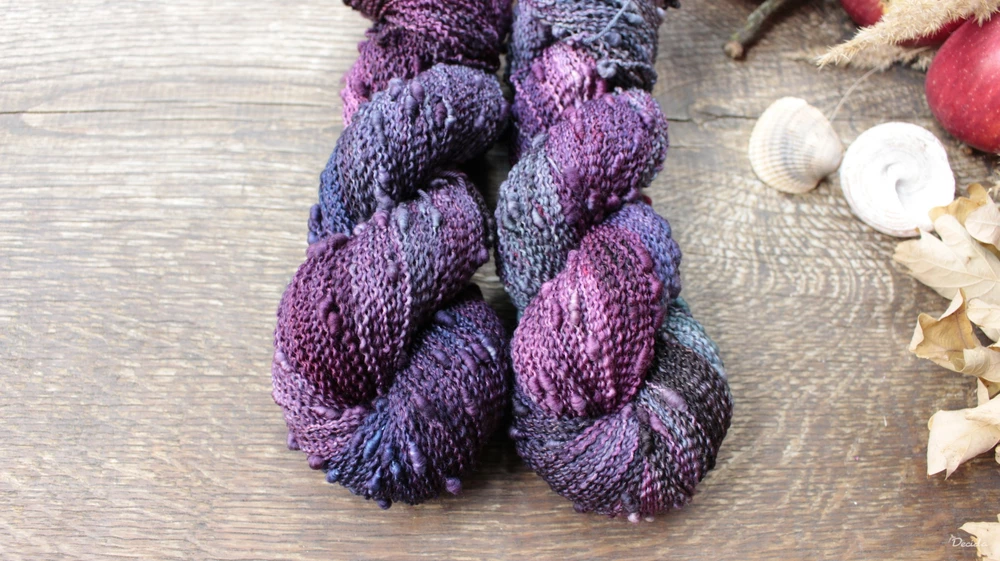 "Purple dream" - efektní merino SLUB