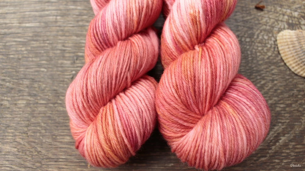 "Pink Parley" -  Merino sw/polyamid 270m/100g