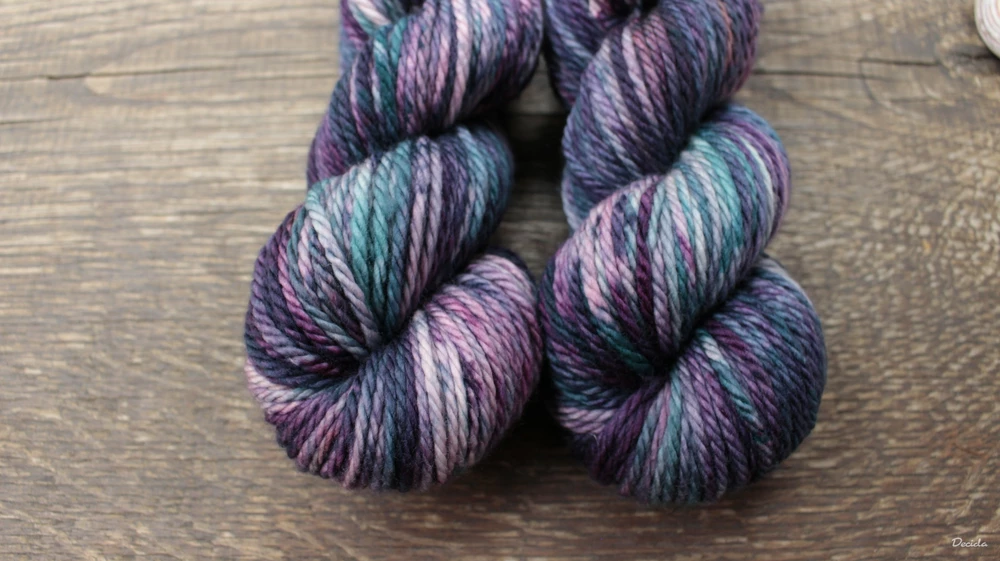 "Violet Manila" Chunky merino sw 100m/100g