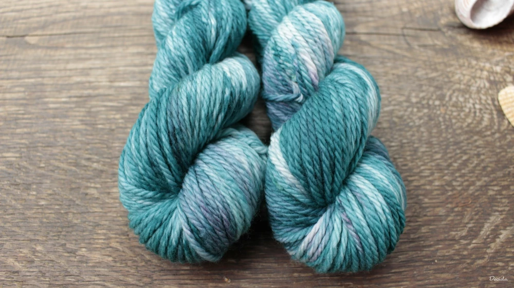 "Petrolejka" Chunky merino sw 100m/100g