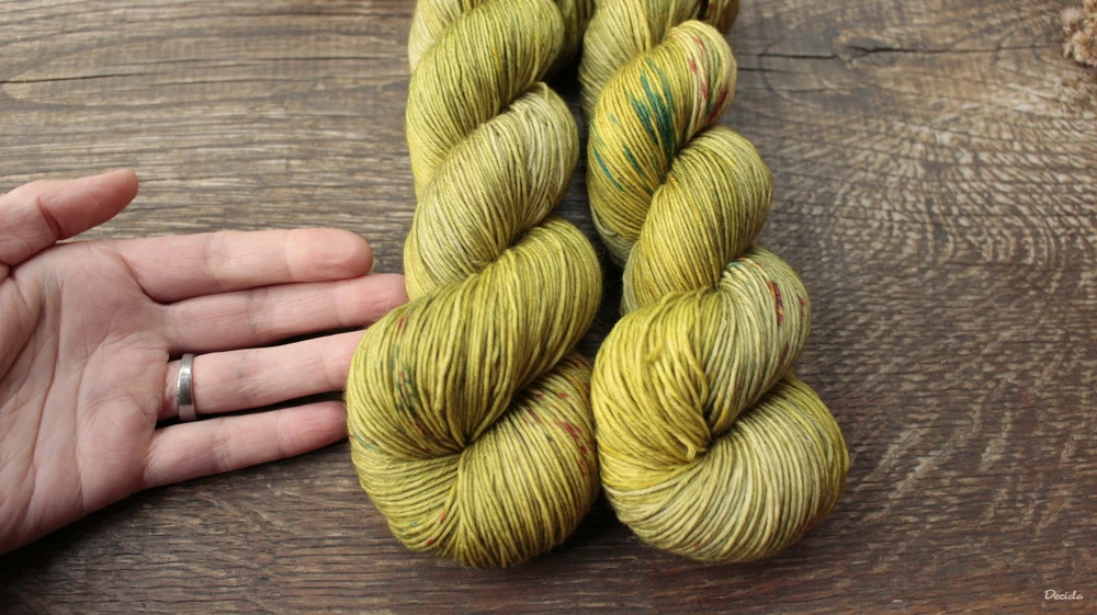 "Slow green" -  extra MERINO se sw 3mm