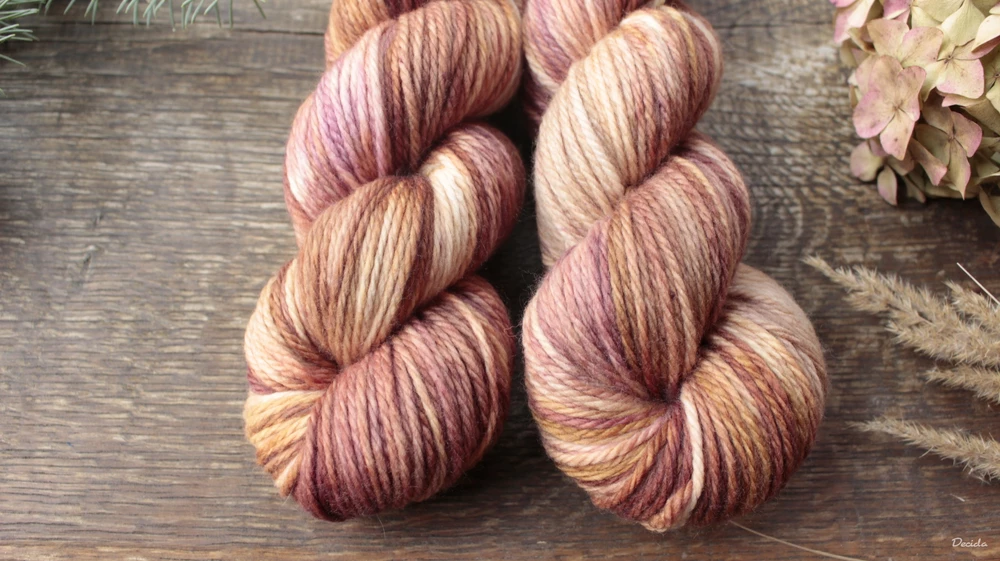 "Skořicový koláč" - merino/kašmír/nylon ARAN 166m/100g