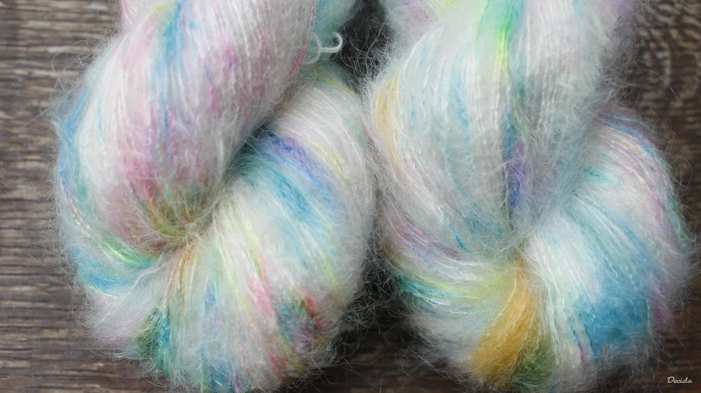 "Marshmallow" - 72%mohér/28%hedvábí 50g NOVINKA