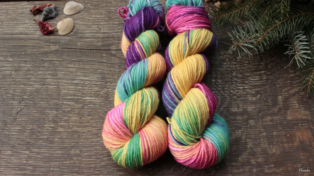 "Duha" - Merino sw/polyamid 4,5mm