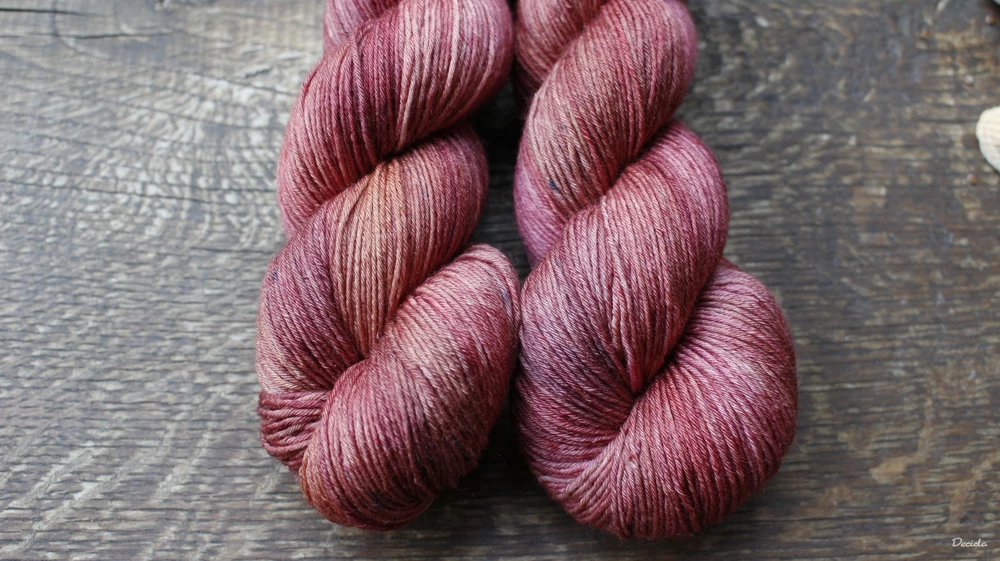 "Cherrywood 1"  Merino/hedvábí 3mm