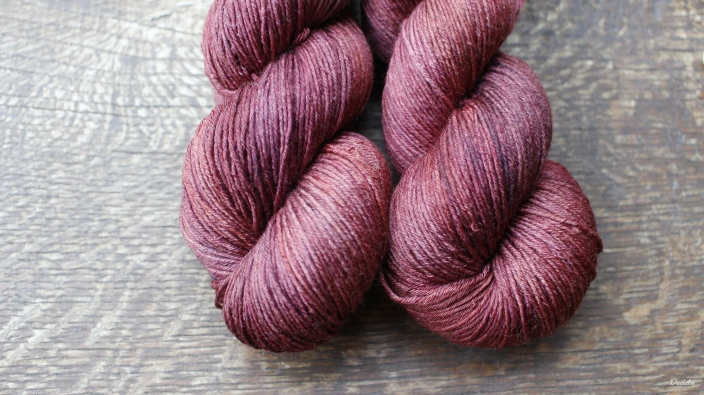 "Cherrywood 3"  Merino/hedvábí 3mm