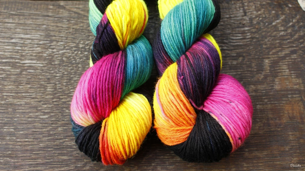 "Neon" - Merino sw/polyamid 270m/100g