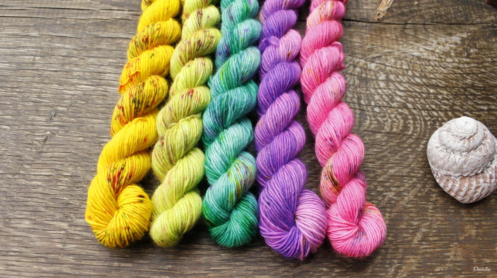 Set minis 5x20g fingering Merino JEDNONITKA