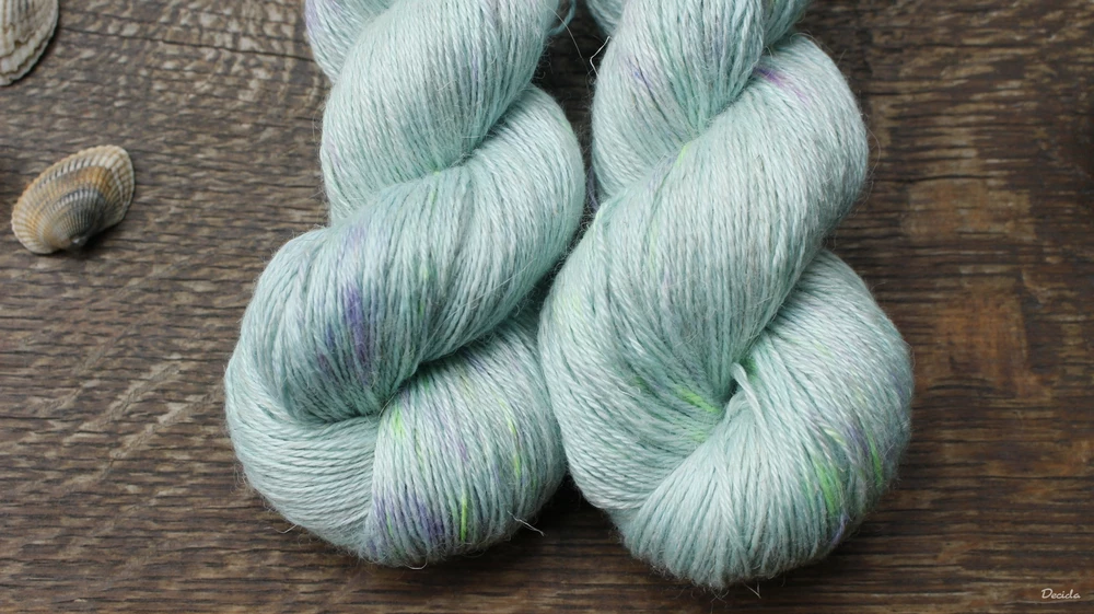 "Slow Mint"- 50% Alpaca/25% Hedvábí/25% len 400m