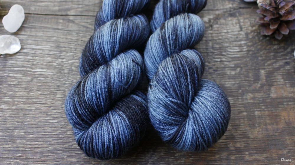 "Blue night" - EXTRA Merino sw/polyamid 365m/100g