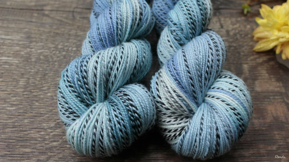 "Déšť" - ZEBRA Merino sw/nylon 365m/100g