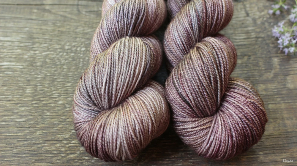 "Chestnut puree" merino/hedvábí 80/20 400m Twist