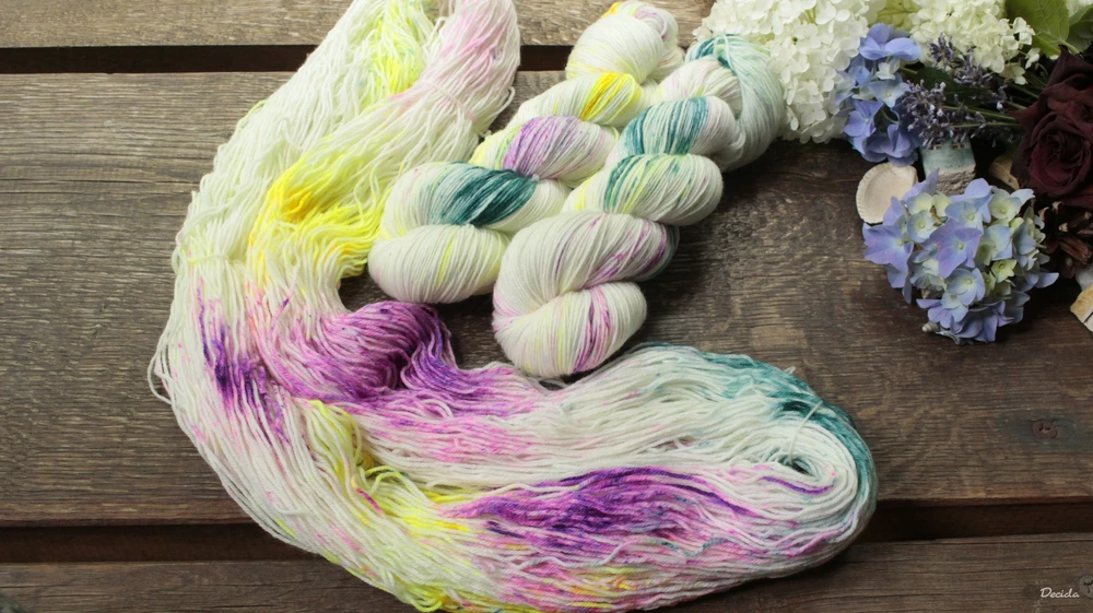 "Crazy party" - EXTRA Merino sw/polyamid 365m/100g