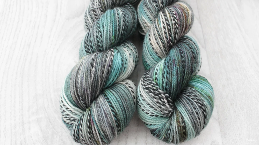 "Mint cocktail" - ZEBRA Merino sw/nylon 365m/100g