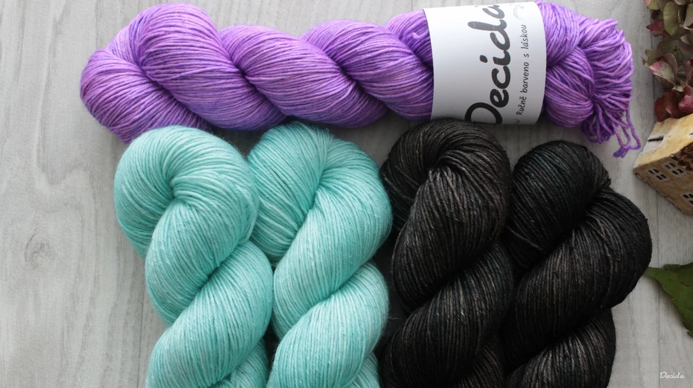 "KIT 5" 500g - Merino/hedvábí 80/20 360m