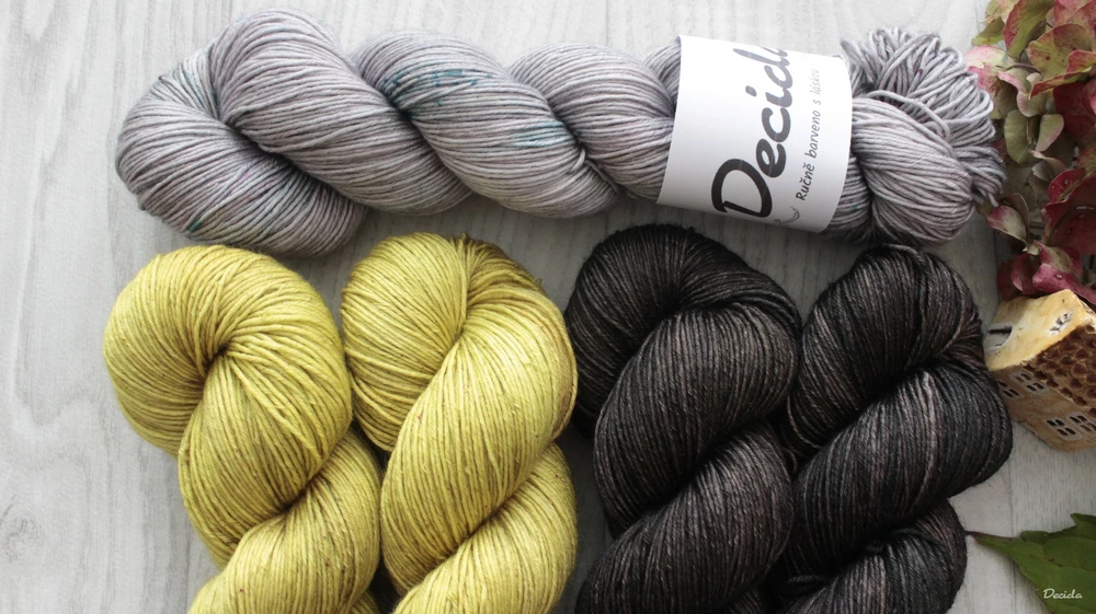 "KIT 6" 500g - Merino/hedvábí 80/20 360m