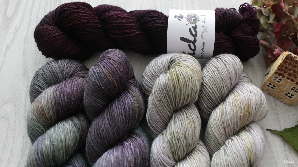 "KIT 8" 500g - Merino/hedvábí 80/20 360m