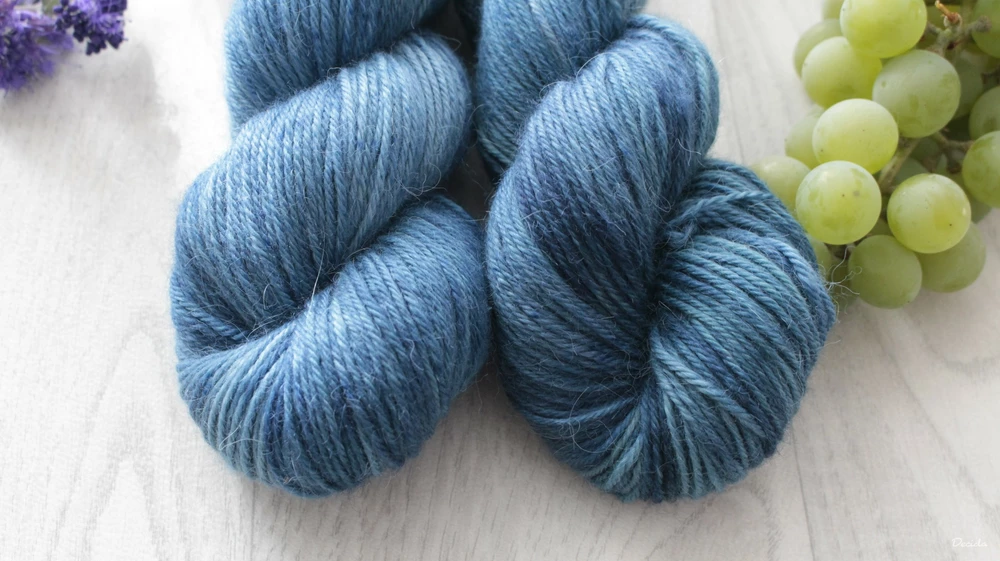 "Bleu de lune"- 50% merino/50% alpaka 250m