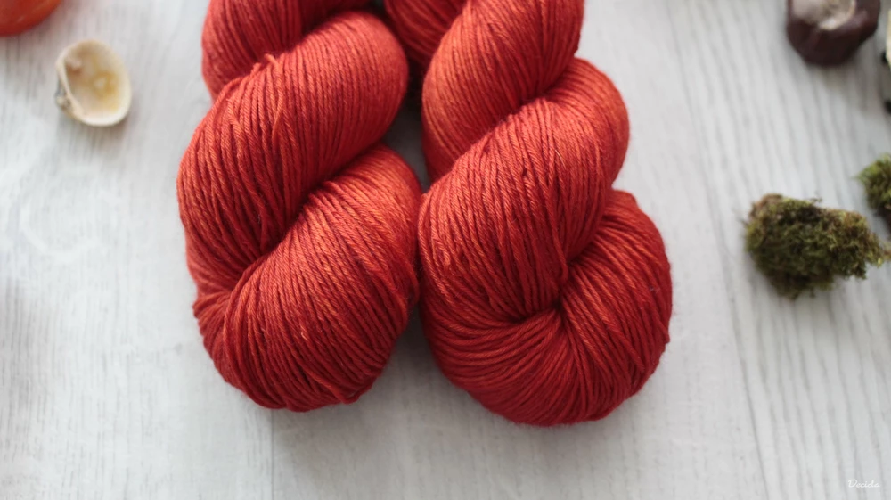 "Ohnivá cihla" -  extra MERINO se sw 3mm