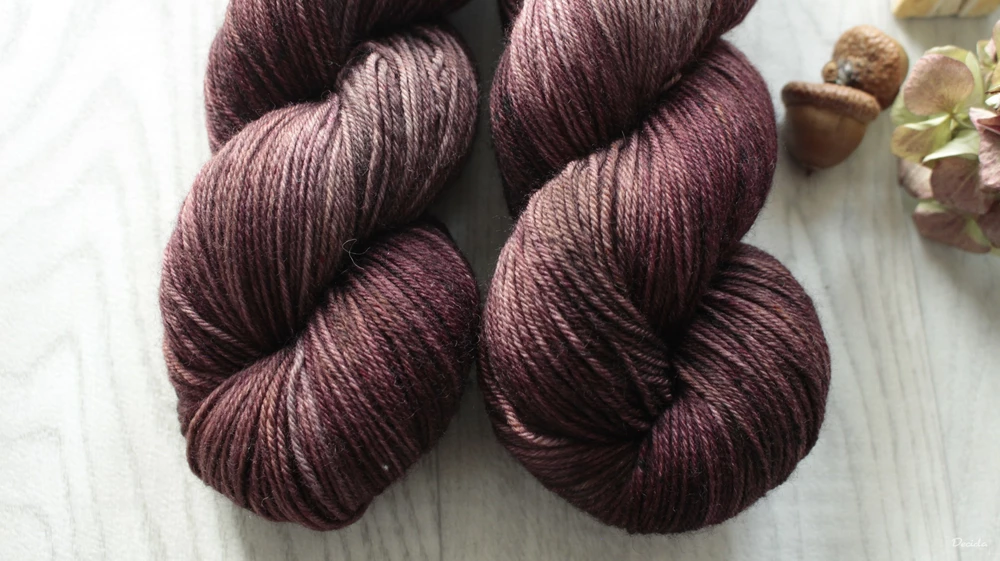 "Mahogany wood" - EXTRA Merino sw/polyamid 365m/100g