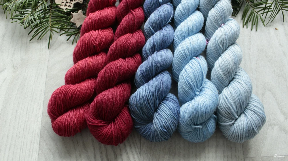 "Set 10" 250g -  merino sw 400m/100g