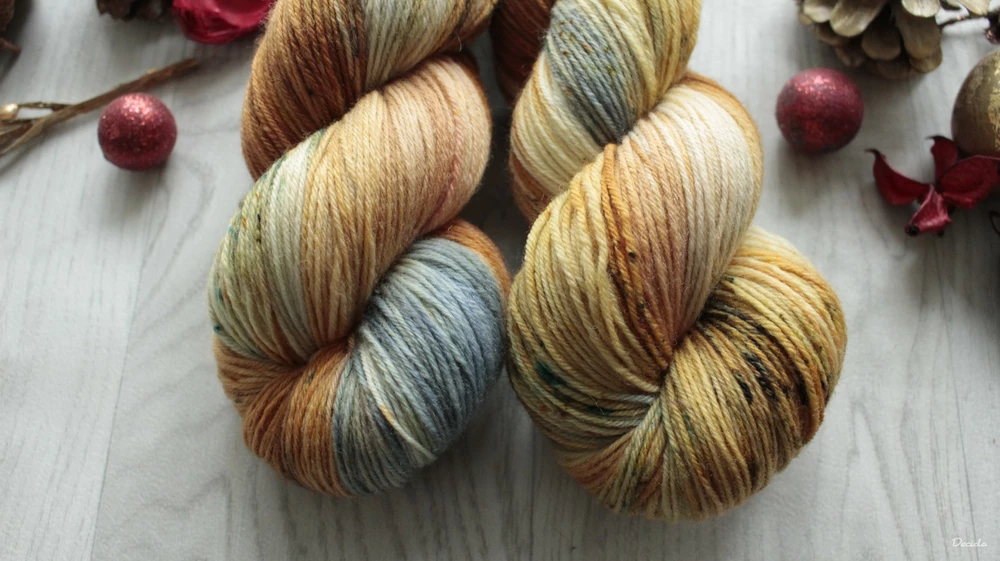 "Autumn sunrise" - EXTRA Merino sw/polyamid 365m/100g