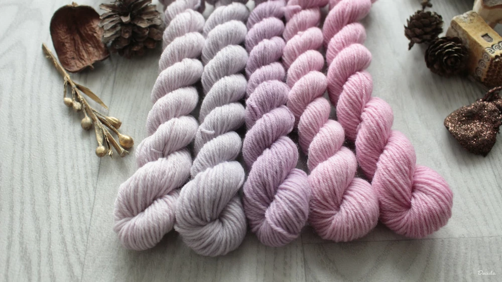 "Minis set 6" 5x20g - EXTRA Merino sw/polyamid 365m/100g