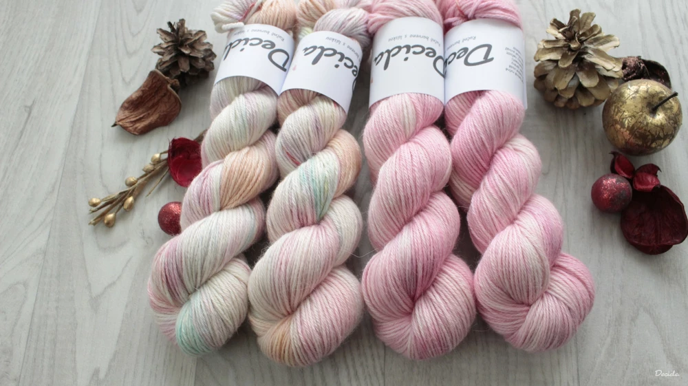 "Soft pink" 70%alpaka/10%kašmír/20%hedvábí