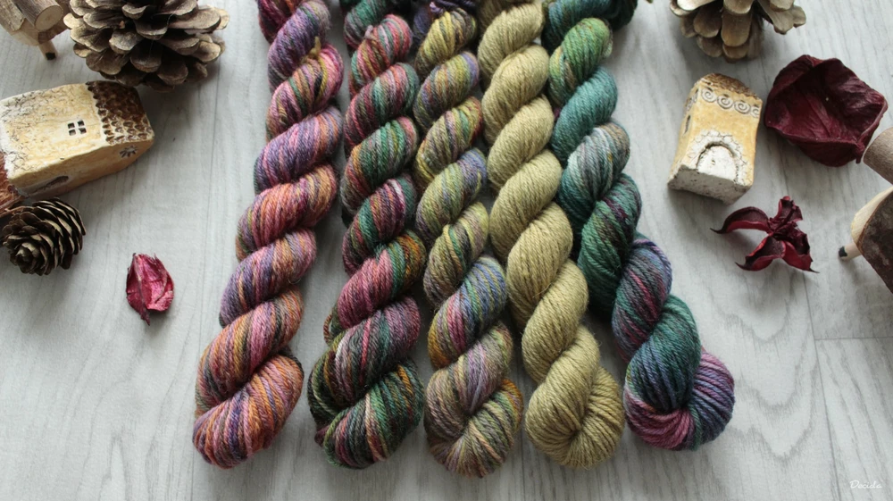 "Minis set 12" 5x20g - EXTRA Merino sw/polyamid 365m/100g