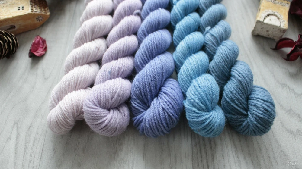 "Minis set 15" 5x20g - EXTRA Merino sw/polyamid 365m/100g