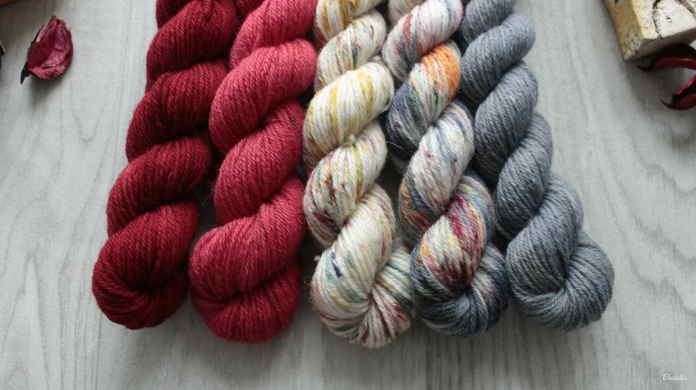 "Minis set 19" 5x20g - EXTRA Merino sw/polyamid 365m/100g