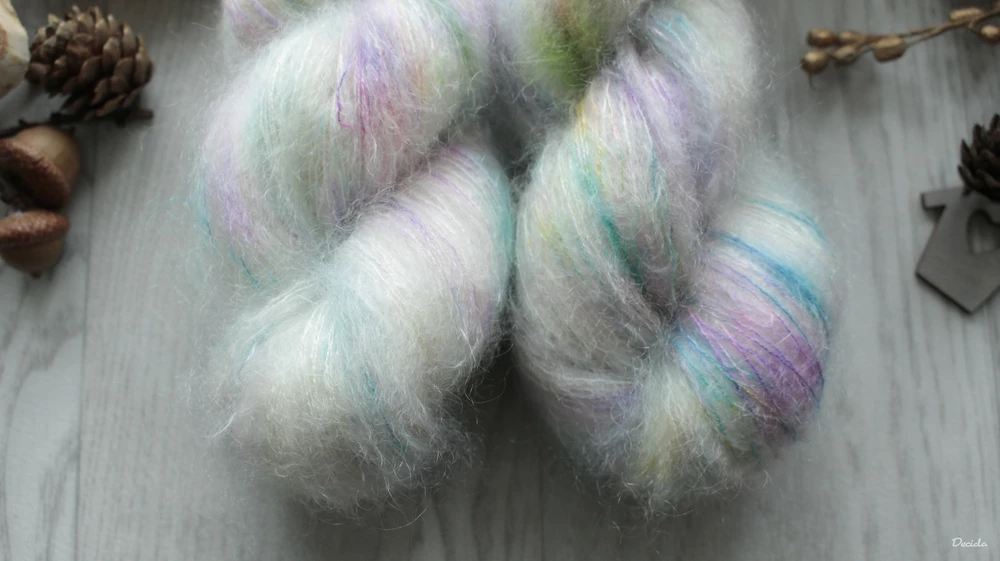 "Unicorn" - NOVINKA 75%mohér/25%hedvábí 50g 