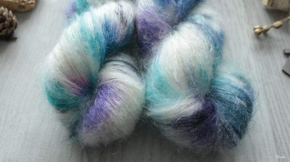 "Dešťová víla" - NOVINKA 75%mohér/25%hedvábí 50g 