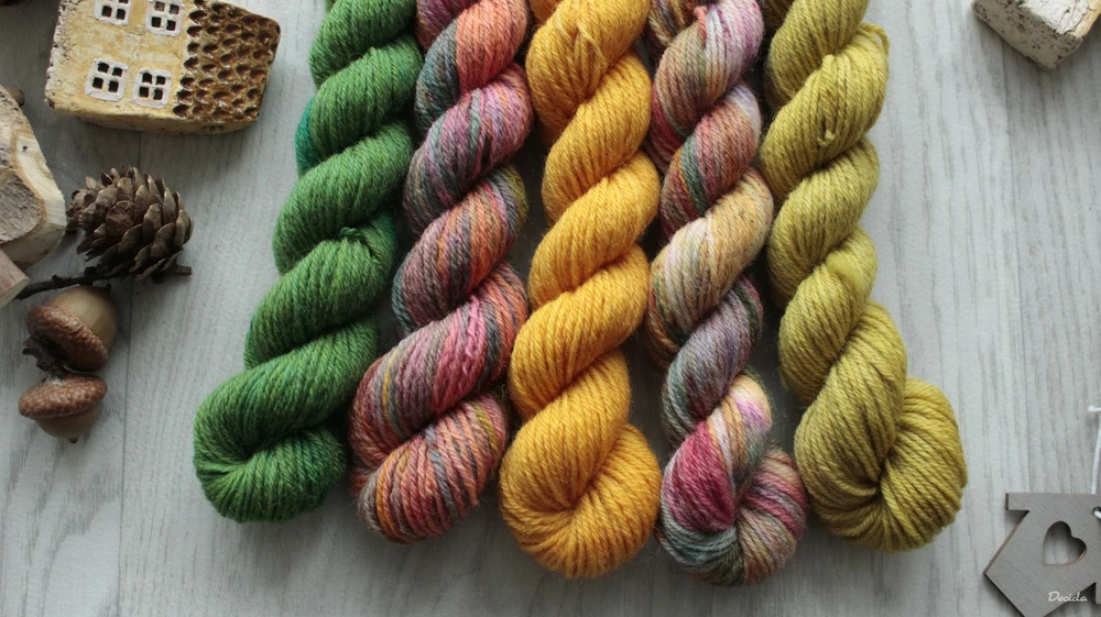 "Minis set 22" 5x20g - EXTRA Merino sw/polyamid 365m/100g