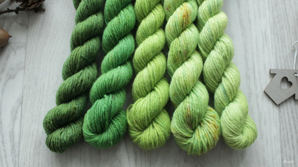 "Minis set 23" 5x20g - EXTRA Merino sw/polyamid 365m/100g