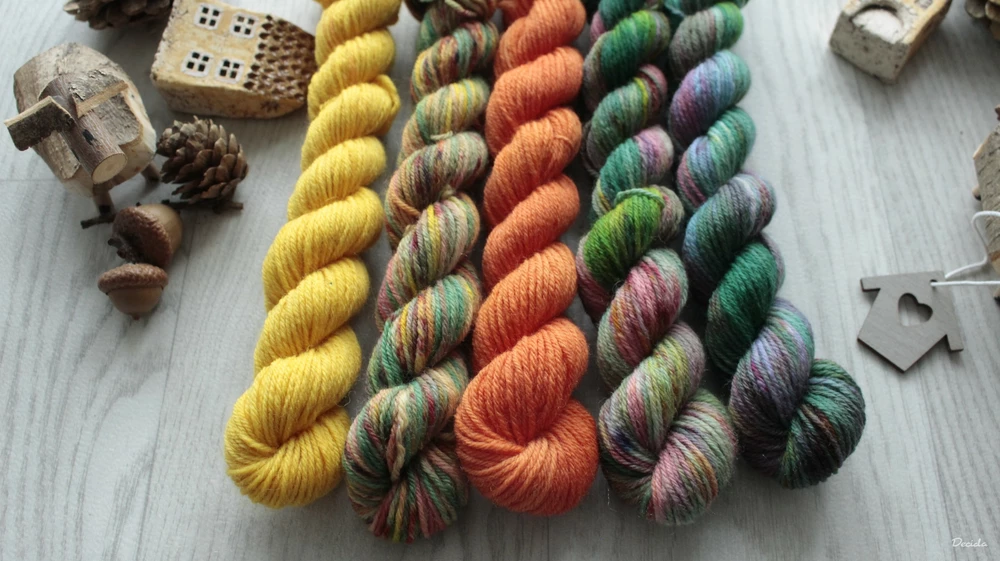 "Minis set 29" 5x20g - EXTRA Merino sw/polyamid 365m/100g